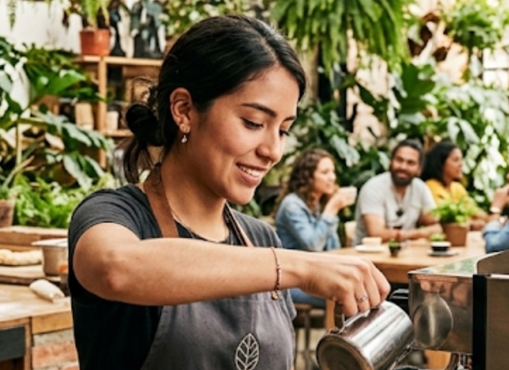 Barista y Mesero